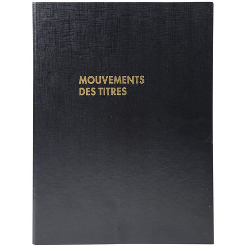 Registre 32x24cm + Recharge Imprimés Mouvements Titres