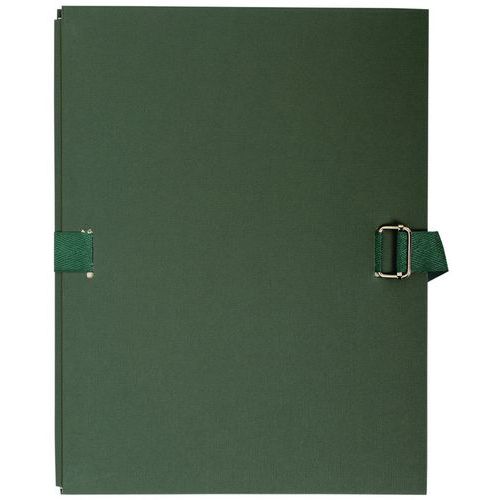 Chemise Papier Toilé à Sangle Dos Extensible - Vert Foncé