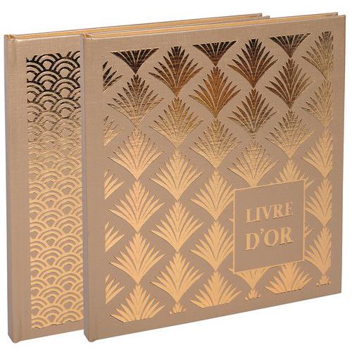 Livre D'or 140 Pages 21x19cm Palmyre Arc De Cercle Et Palmier