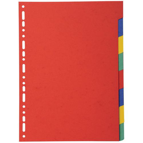 Intercalaires Carte Marbrée 220g 8 Positions - A4