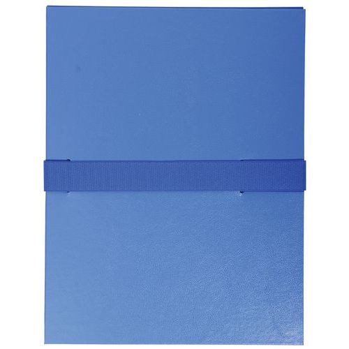 Chem. Extens. Balacron Sans Rab. Sangle Scratch 24x32cm Bleu