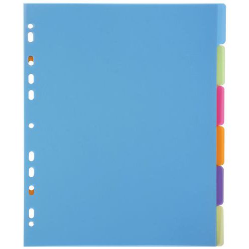 Intercalaires Pp Translucide 6 Positions Chromaline - A4