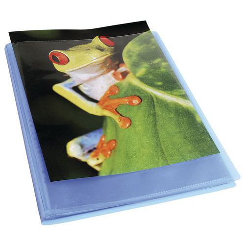 Protège-doc. Pp Semi Rigide Kreacover 120 Vues A4 Bleu