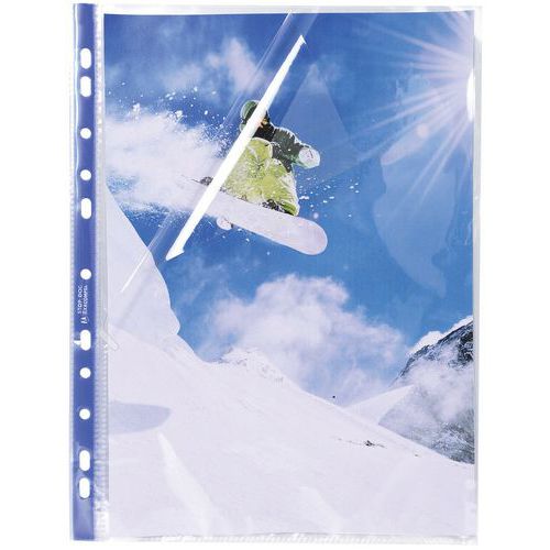 Etui Carton 100 Poch. Perf. Stop Doc Ouverture En Coin A4