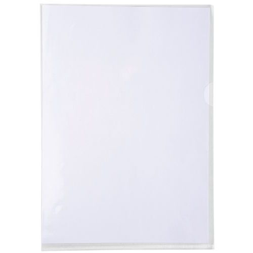 Etui Carton 50 Pochet. Coin Pvc Premium 18/100e A4 Cristal