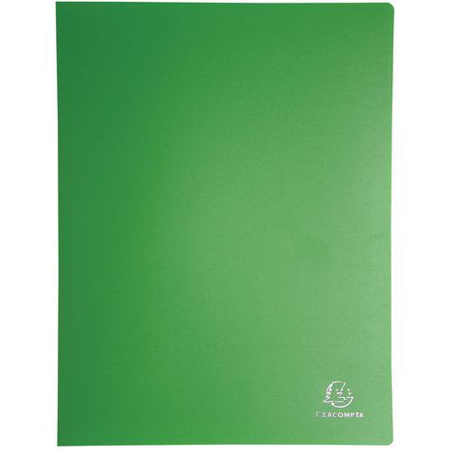 Protège-doc. Pp Opaq. Poch. Cristal 80 Vues A4 Col. Assort