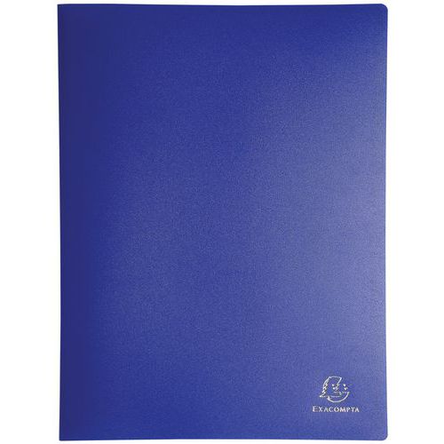 Protège-doc. Pp Opaq. Poch. Cristal 100 Vues A4 Col. Assort