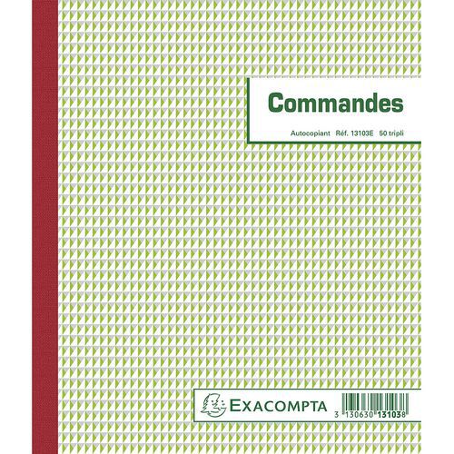 Manifold Commandes 21x18 Cm 50 Feuillets Tripli Autocopiants