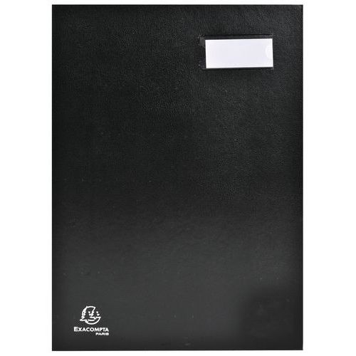 Parapheur Direction Exacompta 24x32cm - 12 Compartiments Rose Avec Perforations | Dos Soufflet Toilé - Couleurs Aléatoires