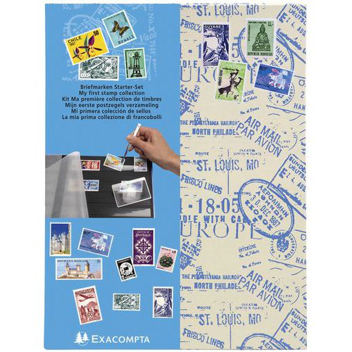 Kit philatélie Air Mail Ma Première Collection de timbres 