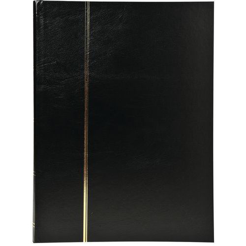 Album De Timbres Simili-cuir 16 Pges Noires 225x305cm Noir