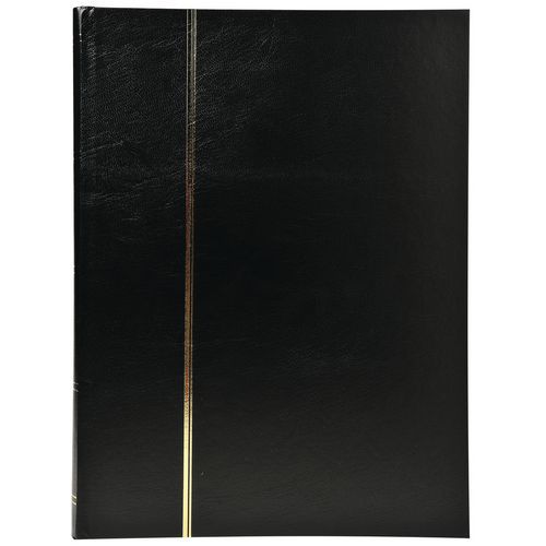 Album De Timbres Simili-cuir 32 Pges Noires 225x305cm Noir