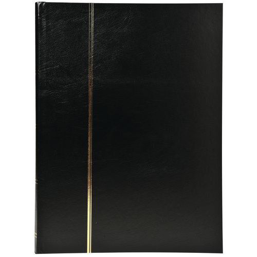 Album De Timbres Simili-cuir 48 Pges Noires 225x305cm Noir