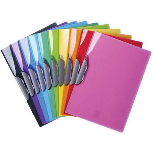 Chem. De Présentation Clip-design Iderama Pp A4 Col. Assort.