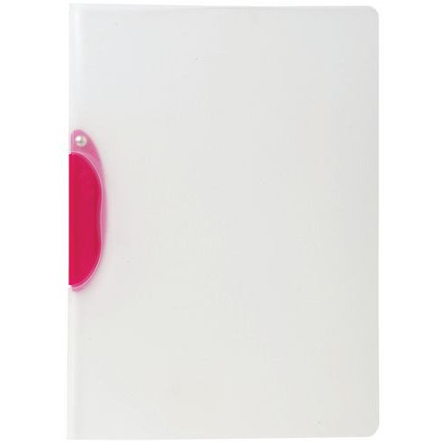 Chem. De Présent. Blc Pp Semi-rigide Clip Design Rouge A4.