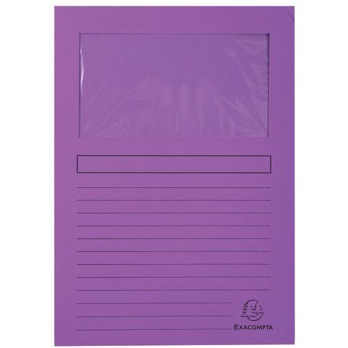 Paquet De 100 Chemises à Fenêtre Forever - 22x31 Cm - Violet