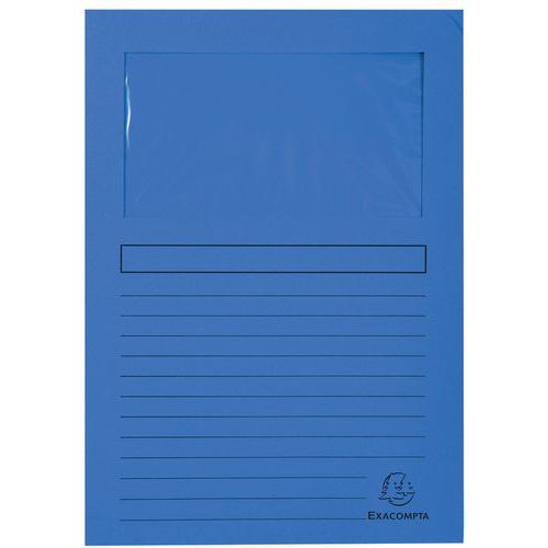 Paquet De 100 Chemises à Fenêtre Forever 22x31 Cm Bleu Foncé