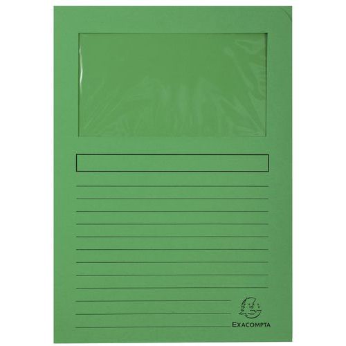 Paquet De 100 Chemises à Fenêtre Forever 22x31 Cm Vert Foncé