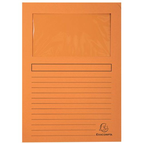 Paquet De 100 Chemises à Fenêtre Forever - 22x31 Cm - Orange