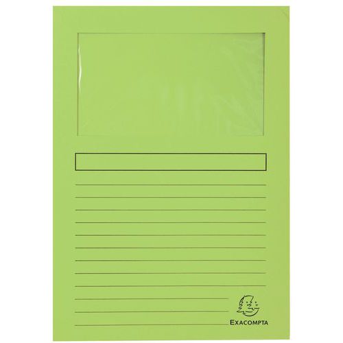 Paquet De 100 Chemises à Fenêtre Forever 22x31 Cm Vert Pré