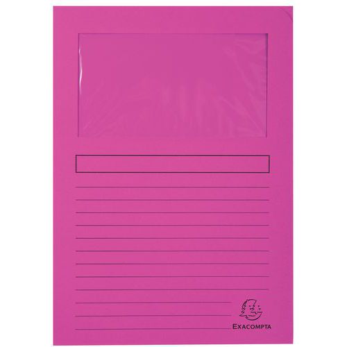 Paquet De 100 Chemises à Fenêtre Forever 22x31 Cm Fuchsia