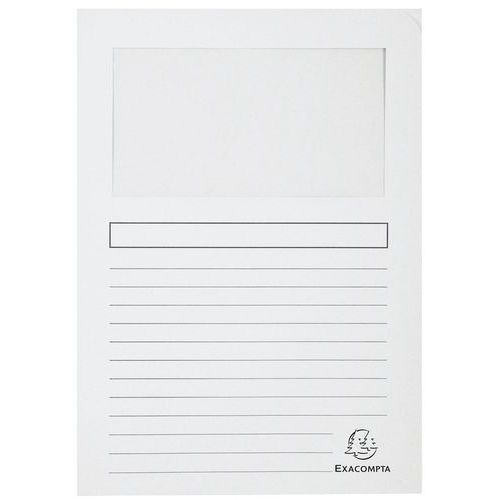 Paquet De 100 Chemises à Fenêtre Forever - 22x31 Cm - Blanc