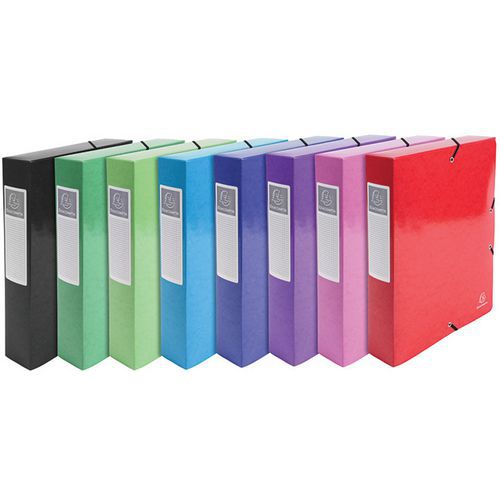 Boite De Class. Dos 60mm 600 Grammes Iderama A4 Col. Assort.