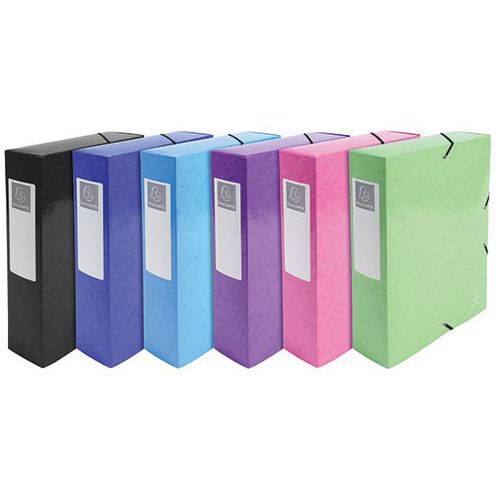 Boite De Class. Dos 80mm 600 Grammes Iderama A4 Col. Assort.