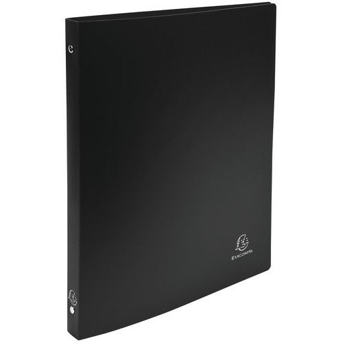 Classeur 4 Anneaux 15 Mm Polypropylène Opaque - A4 - Noir