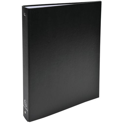 Classeur Rembordé Polypropylène 4 Anneaux 30mm - A4 - Noir