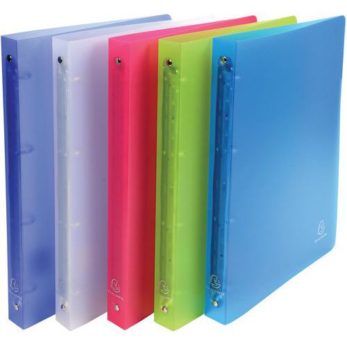 Classeur 4 Anneaux 20 Mm Pp Chromaline A4 Couleurs Assorties