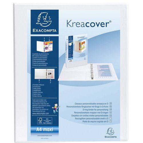 Class. Pp Personnalisable Kreacover 4 Ann. 20mm A4 Max Blanc