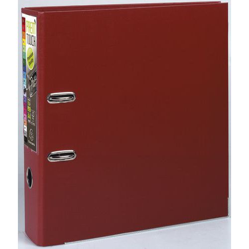 Classeur à Levier Prem'touch - Dos 80mm - A4 Bordeaux