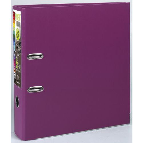 Classeur à Levier Prem'touch - Dos 80mm - A4 Maxi Fuchsia