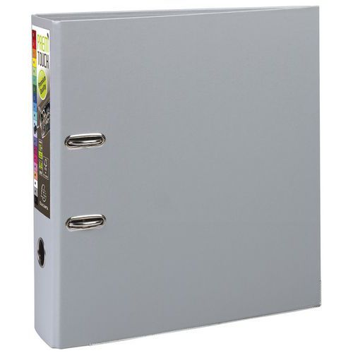 Classeur à Levier Prem'touch - Dos 80mm - A4 Maxi Gris Foncé