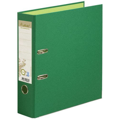Classeur Rembordé Papier Dos 80mm Forever - A4 Maxi - Vert