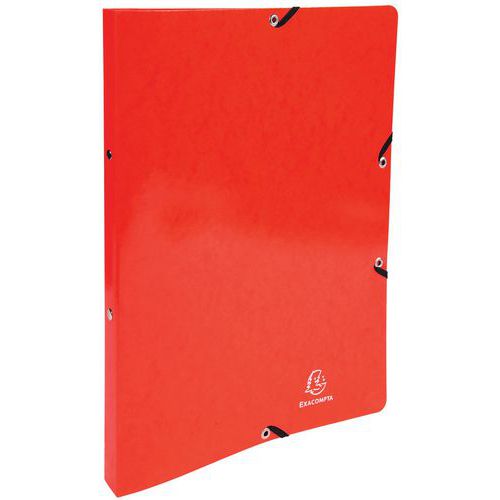 Classeur à lastiques 2 Anneaux 15mm Iderama - A4 - Rouge