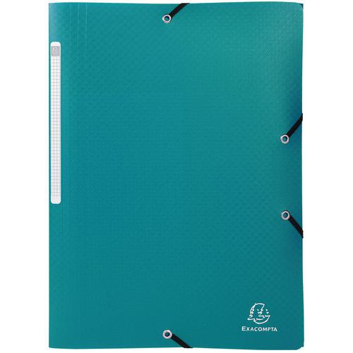 Chemise à lastiques 3 Rabats Polypropylène Opak - A4 - Vert