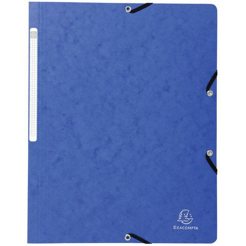 Chemise à lastique Sans Rabat Carte Lustrée 355gmÂ² A4 Bleu