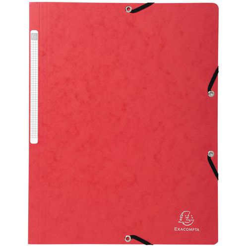 Chemise à lastique Sans Rabat Carte Lustrée 355gmÂ² A4 Rouge