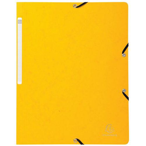 Chemise à lastique Sans Rabat Carte Lustrée 355gmÂ² A4 Jaune