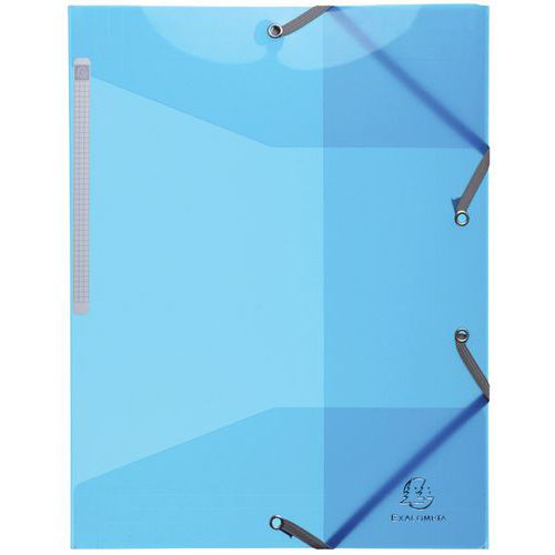 Chem. 3 Rabats à lastiq. Pp 5/10e Iderama Pp A4 Bleu Clair