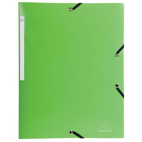 Chemise à lastique 3 Rabats Pp 5/10e Opaque - A4 Orange