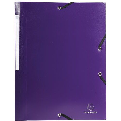 Chemise à lastique 3 Rabats Pp 5/10e Opaque - A4 Orange