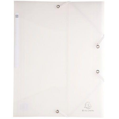 Chemise à lastique 3 Rabats Pp 5/10e Chromaline A4 Incolore