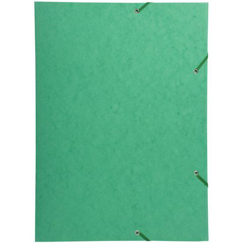 Chemise à lastique 3 Rabats Carte Lustrée 600gm2 - A3 Vert