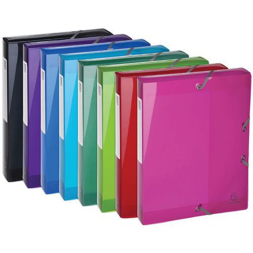 Boite De Class. En Pp Dos 40mm Iderama A4 Col. Assort. (x8)