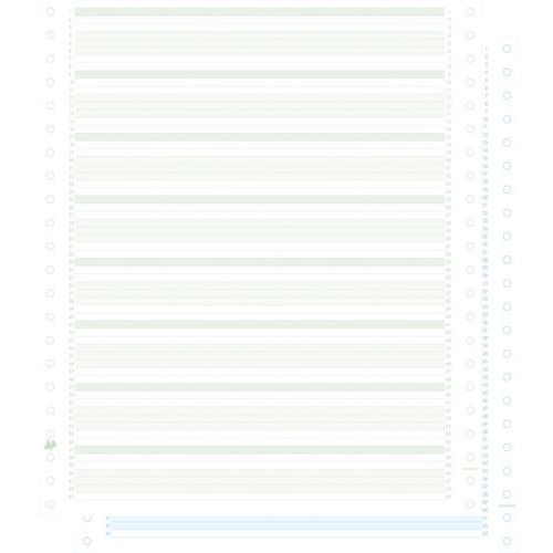 Feuilles listing autocop. zoné vert/bleu 240x11 2plis non détachable Feuilles listing autocop. zoné vert/bleu 240x11 2plis non détachable