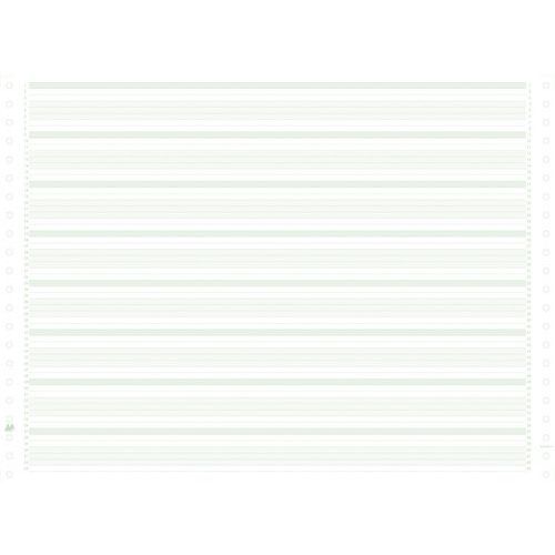 Feuilles Listing Zoné Vert 380x11 1 Pli Bandes Non Détach.