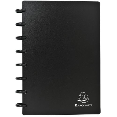 Porte-cartes De Visite à Anneaux A5 Noir